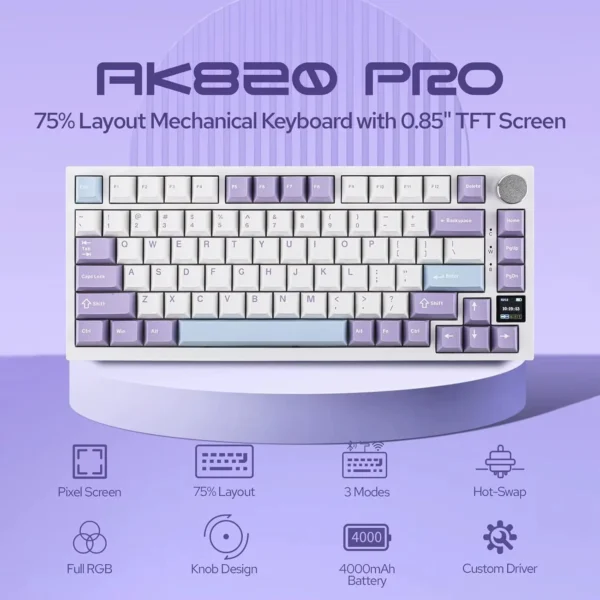 Ajazz AK820 Pro Mechanical Keyboard (5)