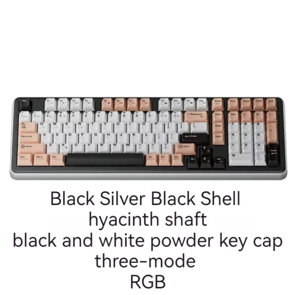 Ajazz Ac100 Mechanical Keyboard Aluminum Alloy Three Mode Bluetooth (2)