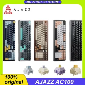 Ajazz Ac100 Mechanical Keyboard Aluminum Alloy Three Mode Bluetooth (3)
