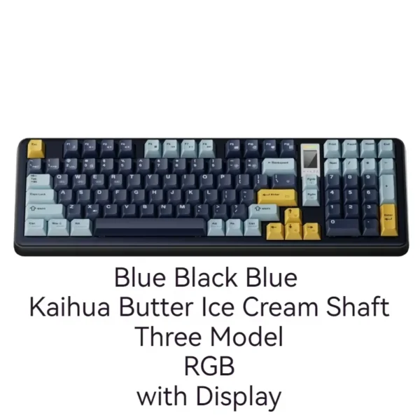 Ajazz Ac100 Mechanical Keyboard Aluminum Alloy Three Mode Bluetooth (5)