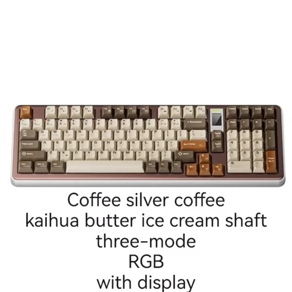 Ajazz Ac100 Mechanical Keyboard Aluminum Alloy Three Mode Bluetooth (7)