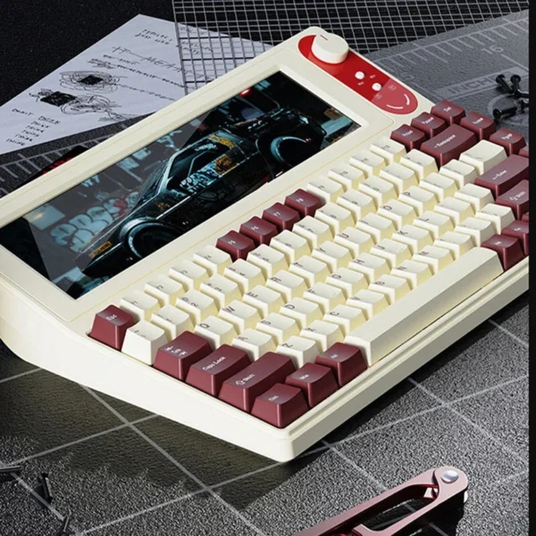 AJAZZ AKP846 84 Keys Smart Display Wired Mechanical Gaming Keyboard (5)