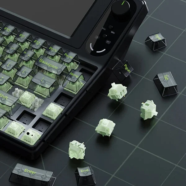 AJAZZ AKP846 84 Keys Smart Display Wired Mechanical Gaming Keyboard (6)
