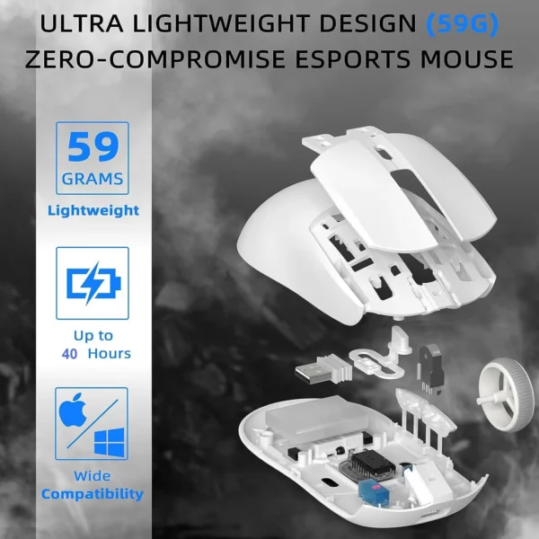 Ajazz AJ139 Pro 4K Wireless Gaming Mouse (6)